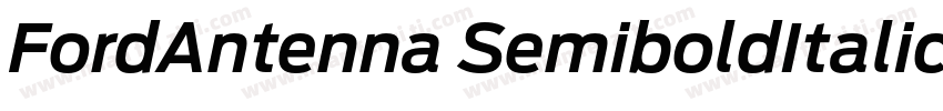 FordAntenna SemiboldItalic字体转换